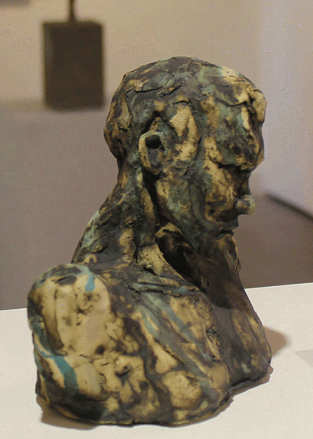 Gwenda-Jones-Sculpture.-Held-in-Thought.-Male-portrait.-Ceramic-Stoneware-Sculpture-bust-2