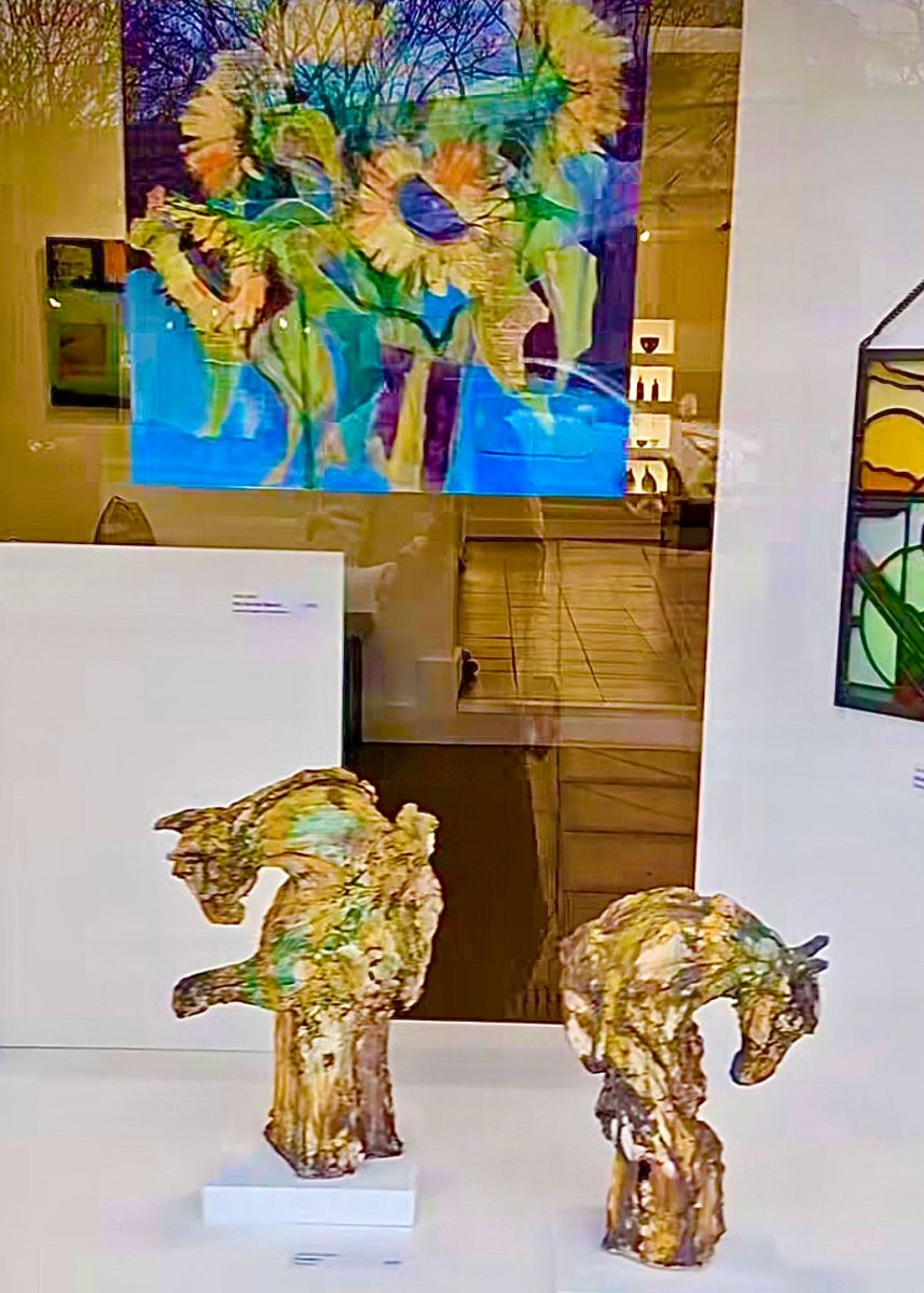 The Lake Gallery Open 2025 equine sculptures window display
