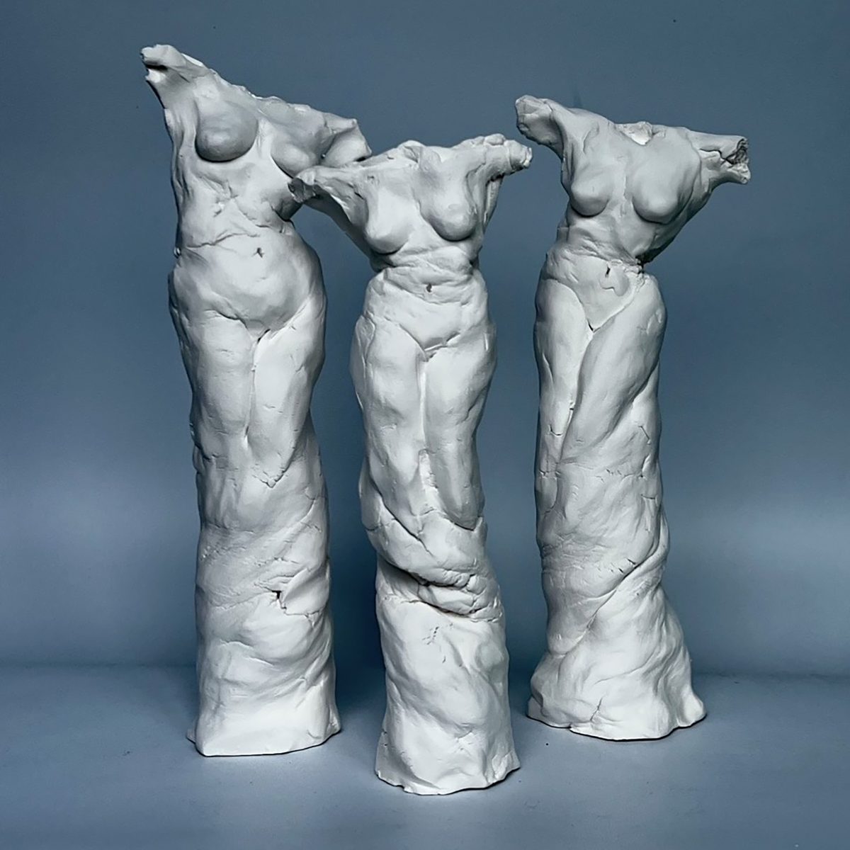 WOMEN-IN-ART-AWARDS-TROPHIES-BY-GWENDA-JONES-SCULPTURE.-FEMALE-PORCELAIN-CLAY-FIGURES